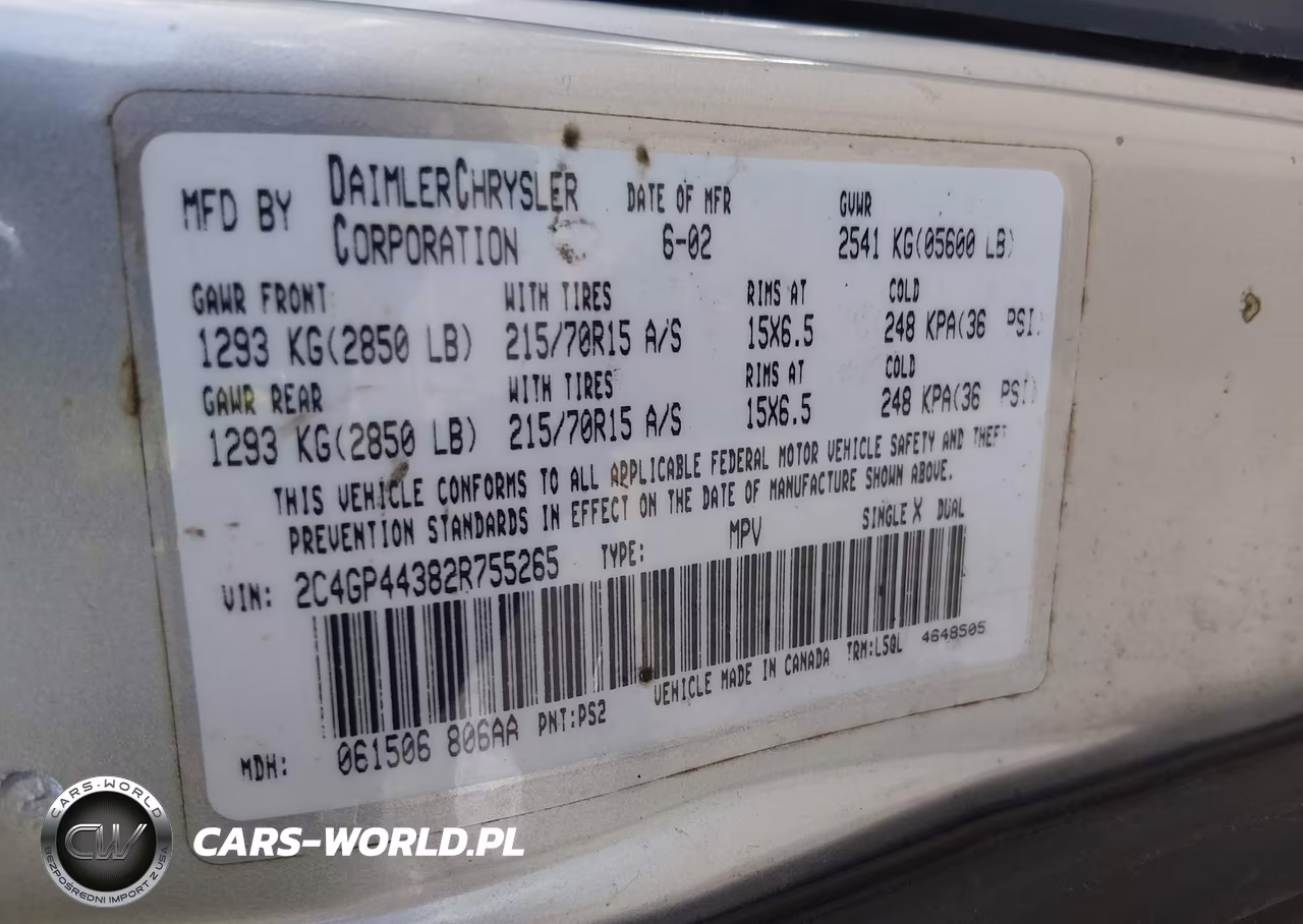 2002 Chrysler Town & Country Lx VIN:2C4GP44382R755265 - 9