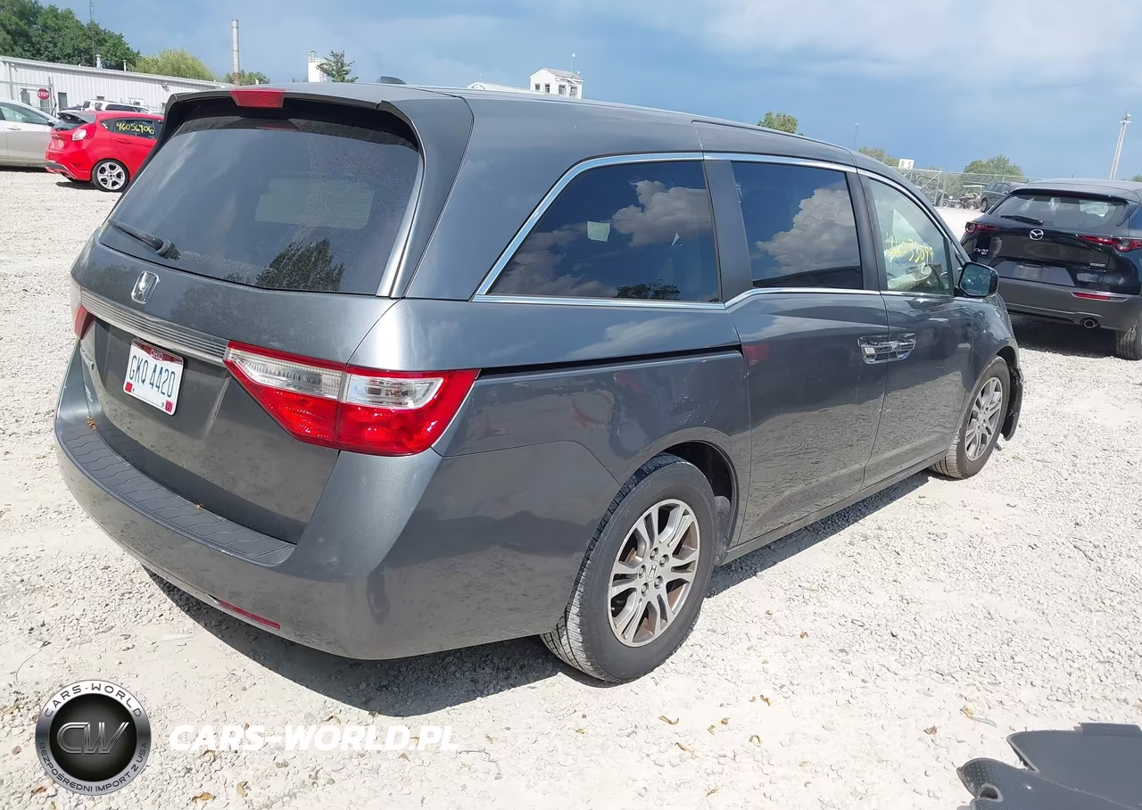 2012 Honda Odyssey Ex-L VIN:5FNRL5H69CB066332 - 4