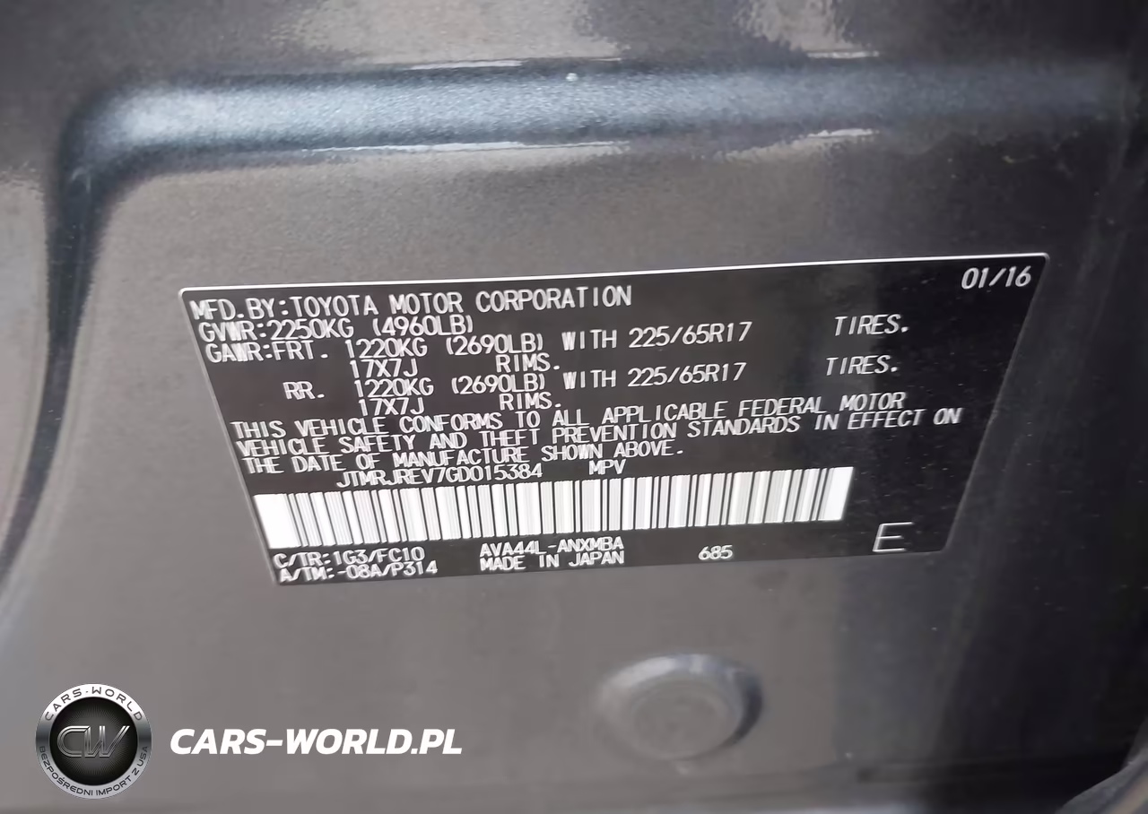 2016 Toyota Rav4 Hybrid Xle VIN:JTMRJREV7GD015384 - 9