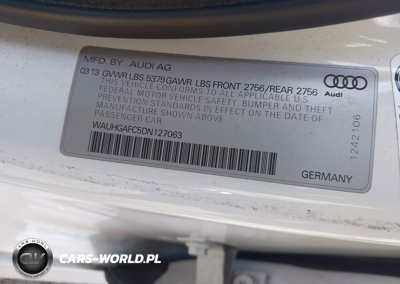 2013 Audi A6 3.0T Premium VIN:WAUHGAFC5DN127063 - 9