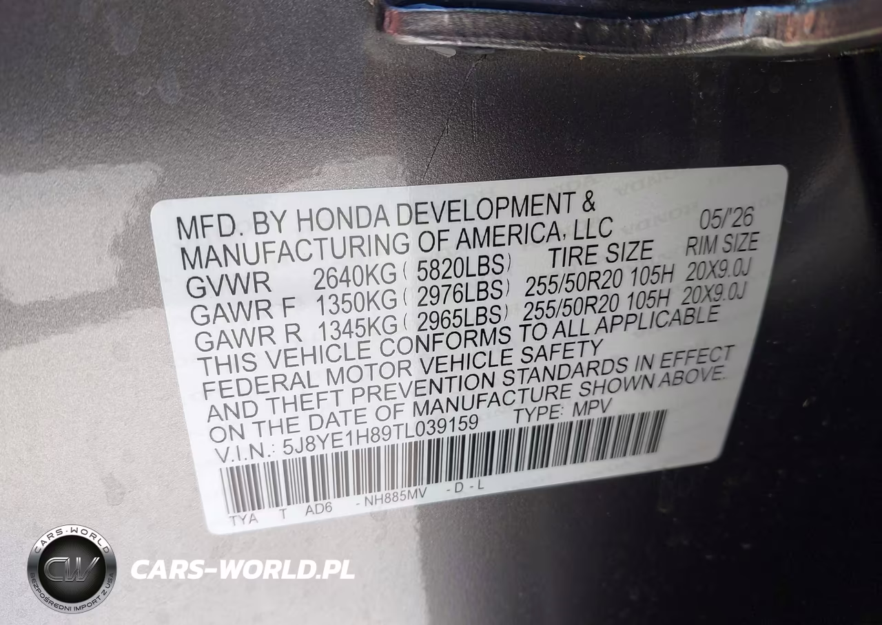 2026 Acura Mdx Advance Package VIN:5J8YE1H89TL039159 - 9