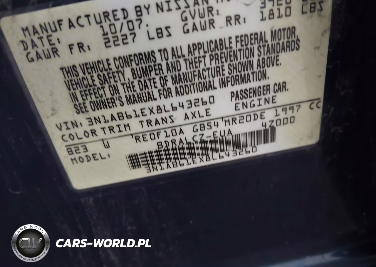 2008 Nissan Sentra 2.0 VIN:3N1AB61EX8L643260 - 9