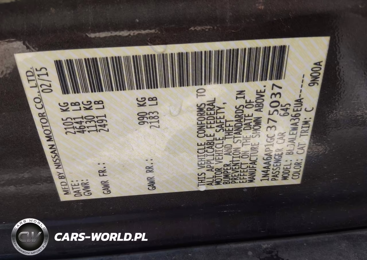 2016 Nissan Maxima 3.5 Platinum-3.5 S-3.5 Sl-3.5 Sr-3.5 Sv VIN:1N4AA6AP1GC375037 - 9
