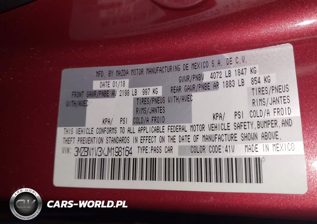 2018 Mazda Mazda3 Touring VIN:3MZBN1V3XJM198164 - 9