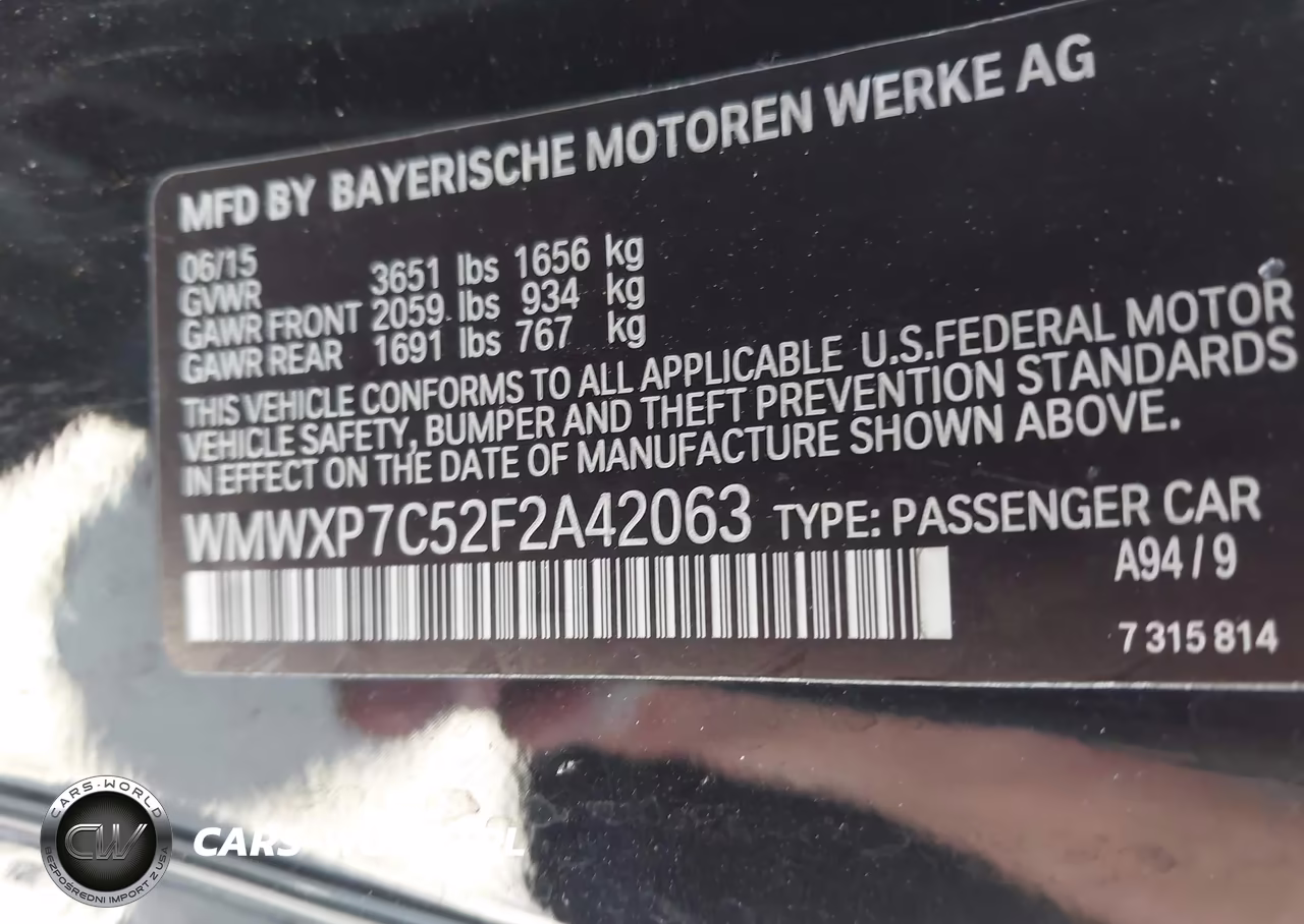2015 Mini Hardtop Cooper S VIN:WMWXP7C52F2A42063 - 9