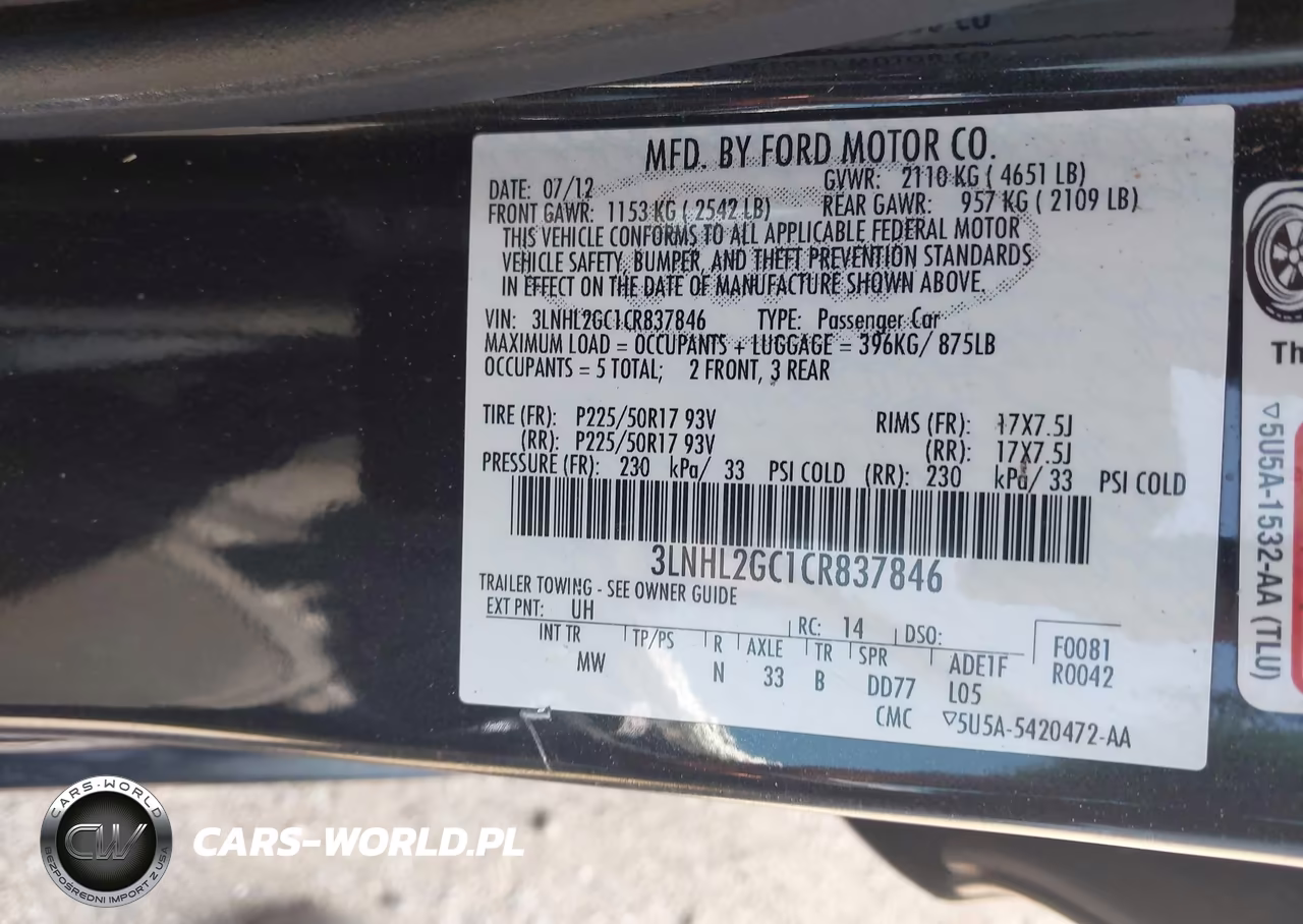 2012 Lincoln Mkz VIN:3LNHL2GC1CR837846 - 9
