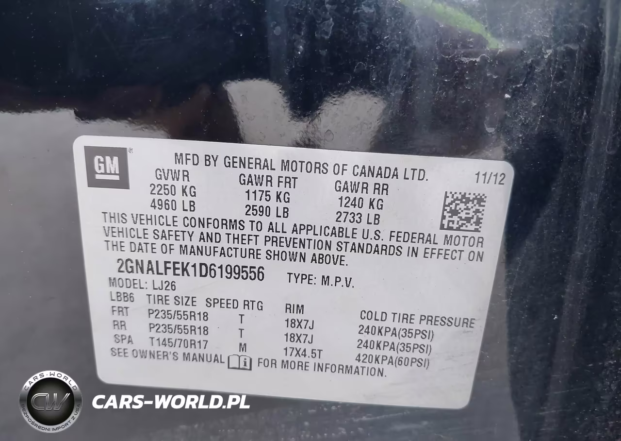 2013 Chevrolet Equinox Ltz VIN:2GNALFEK1D6199556 - 9