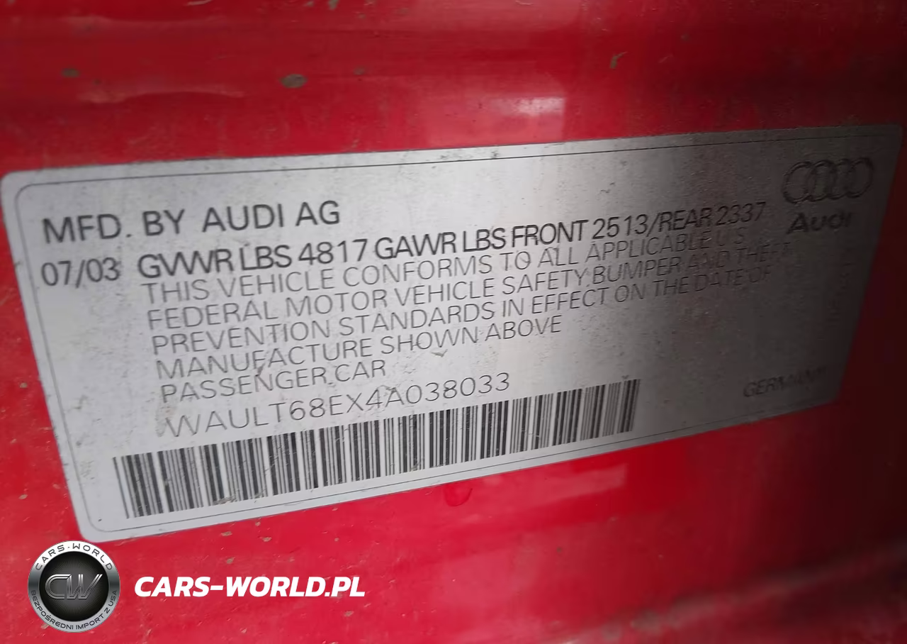 2004 Audi A4 3.0 VIN:WAULT68EX4A038033 - 9