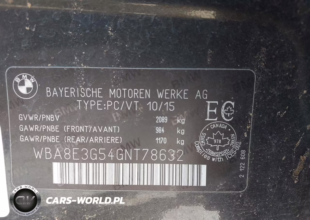 2016 BMW 328I xDrive VIN:WBA8E3G54GNT78632 - 9
