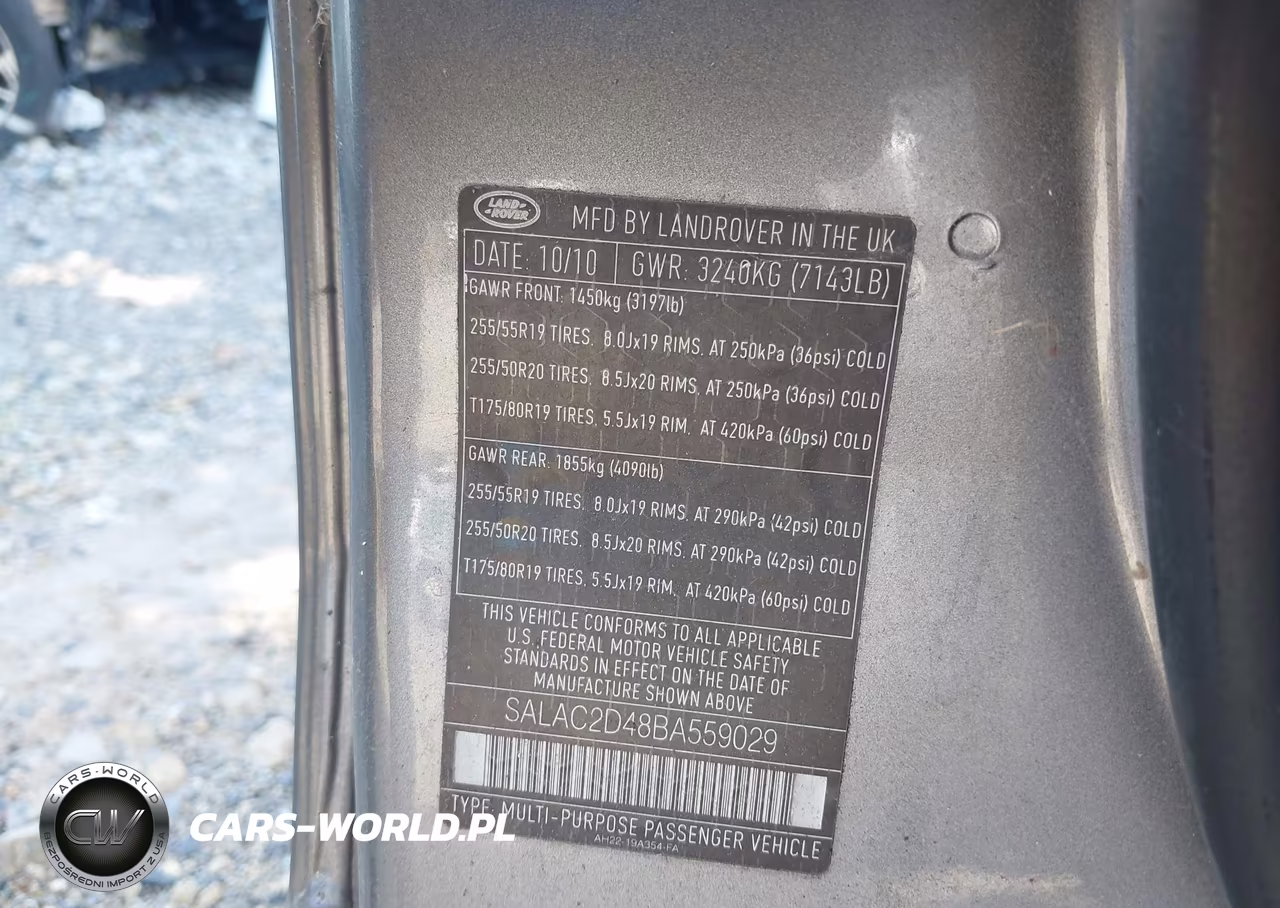 2011 Land Rover Lr4 VIN:SALAC2D48BA559029 - 9