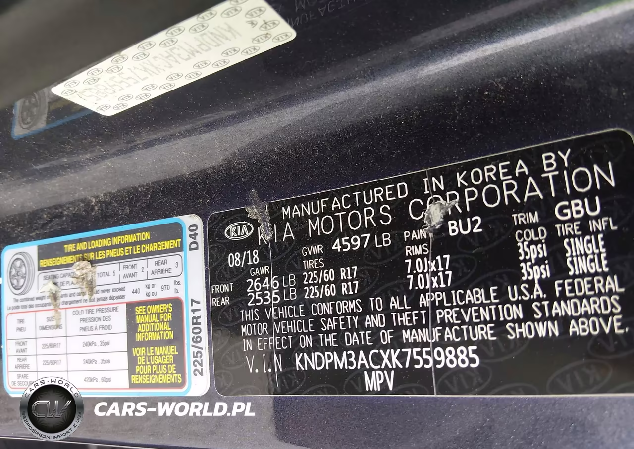 2019 Kia Sportage Lx VIN:KNDPM3ACXK7559885 - 9