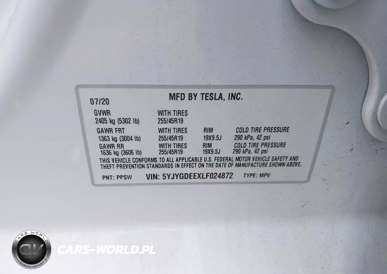 2020 Tesla Model Y Long Range Dual Motor All-Wheel Drive VIN:5YJYGDEEXLF024872 - 9