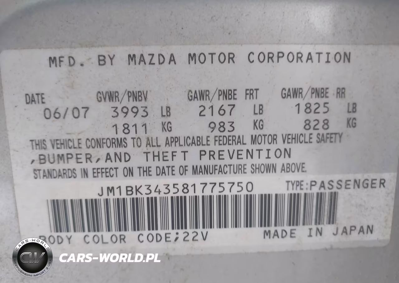 2008 Mazda Mazda3 S Touring VIN:JM1BK343581775750 - 9