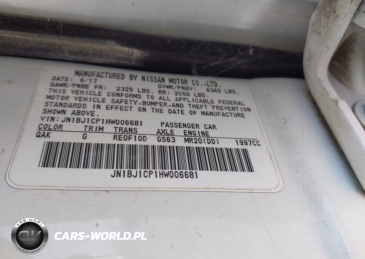 2017 Nissan Rogue Sport S VIN:JN1BJ1CP1HW006681 - 9