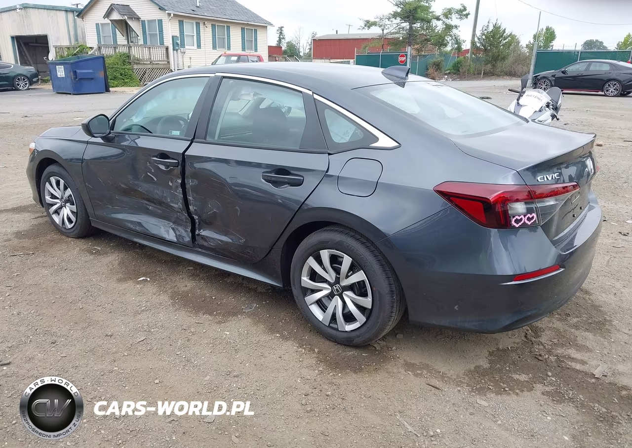 2026 Honda Civic Lx VIN:2HGFE2F27TH617106 - 3