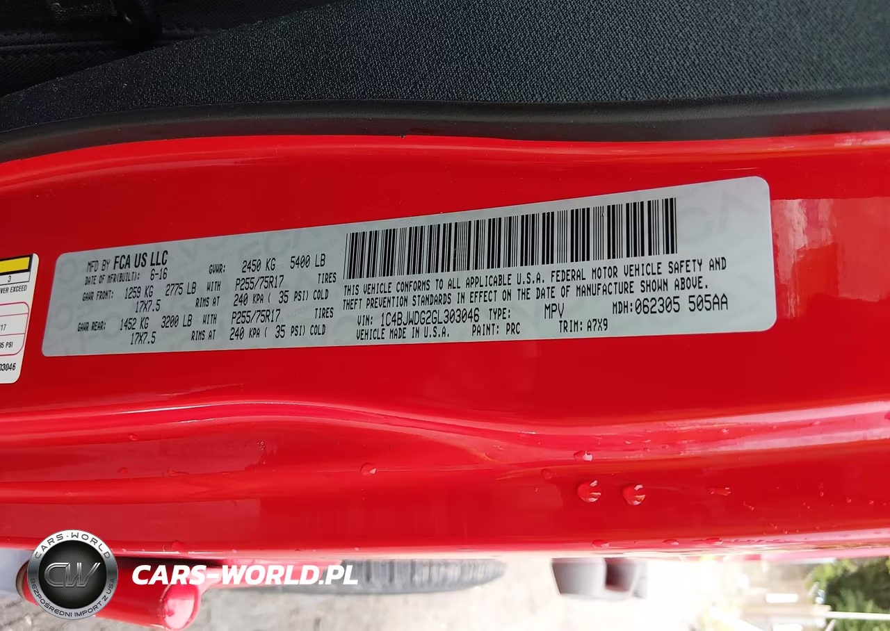 2016 Jeep Wrangler Unlimited Sport VIN:1C4BJWDG2GL303046 - 8