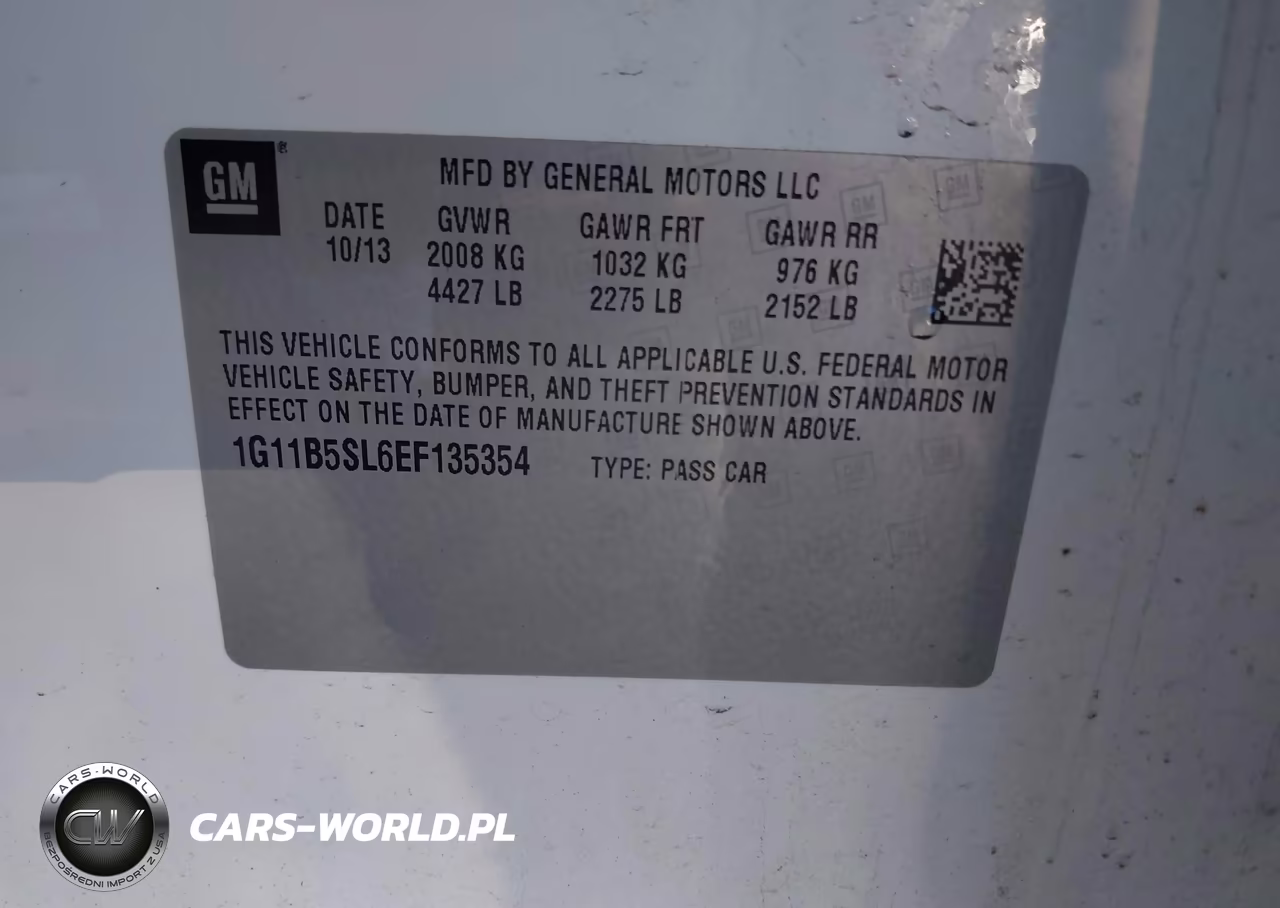 2014 Chevrolet Malibu 1Ls VIN:1G11B5SL6EF135354 - 9