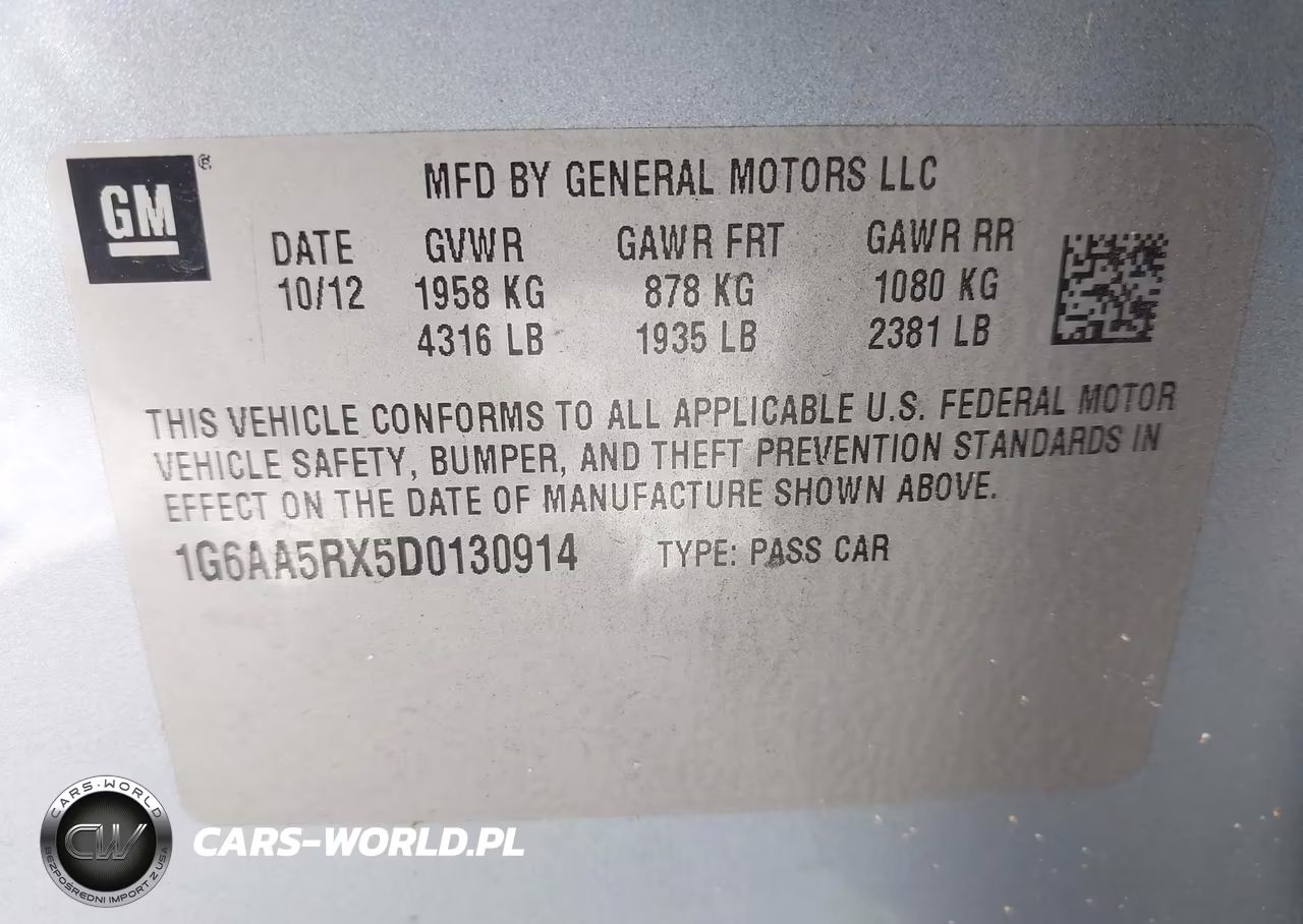 2013 Cadillac Ats Standard VIN:1G6AA5RX5D0130914 - 9