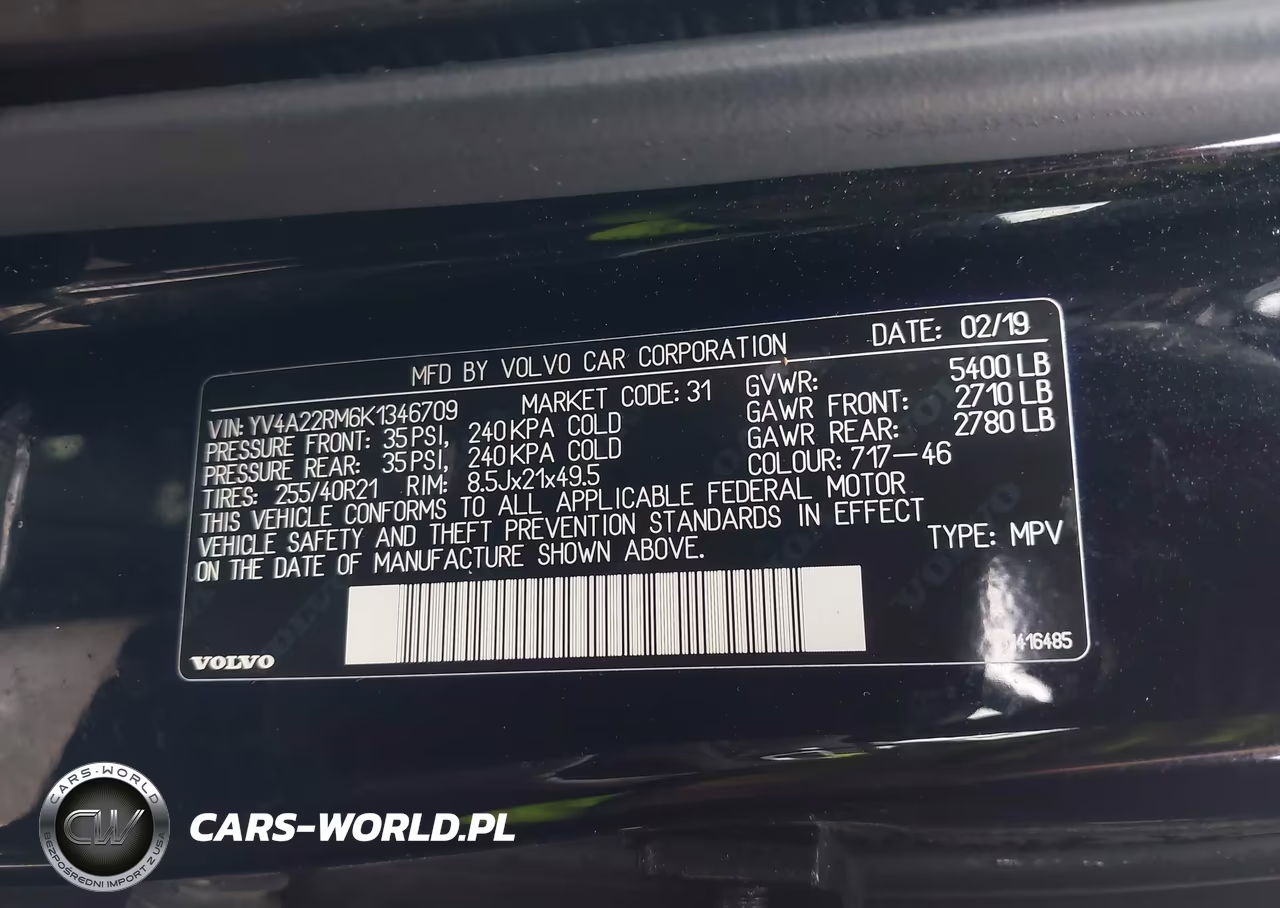 2019 Volvo Xc60 T6 R-Design VIN:YV4A22RM6K1346709 - 9