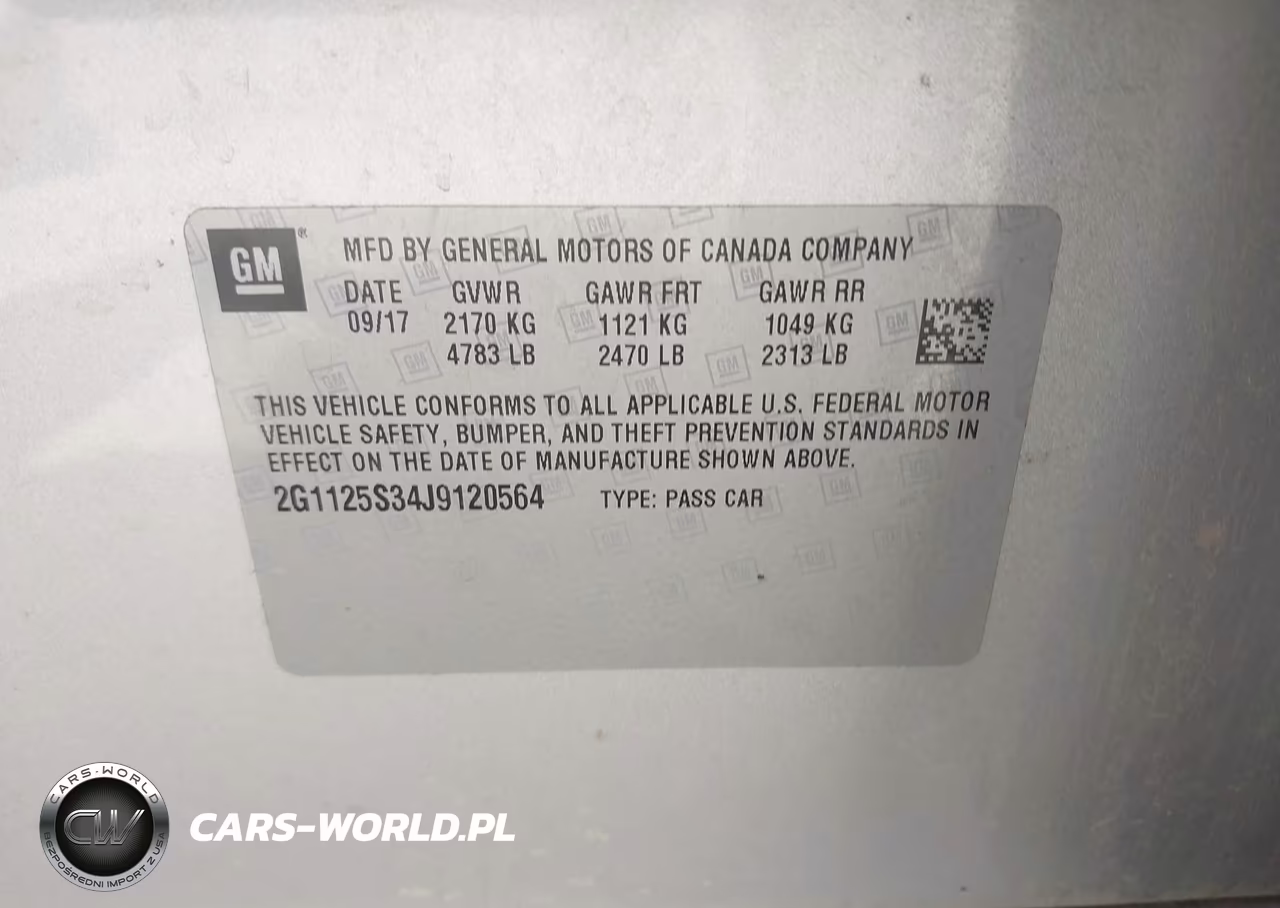 2018 Chevrolet Impala 2Lz VIN:2G1125S34J9120564 - 9