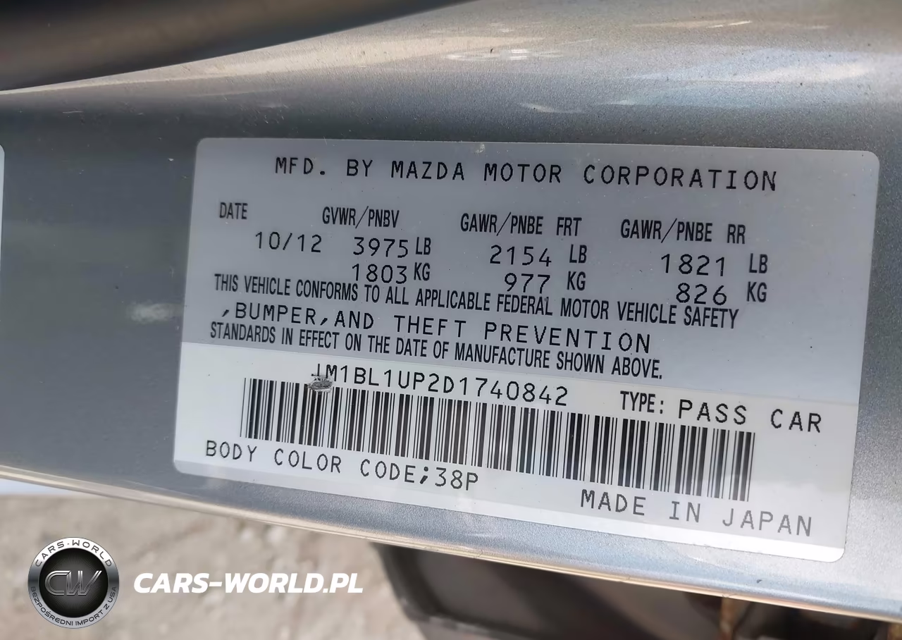 2013 Mazda Mazda3 I Sport VIN:JM1BL1UP2D1740842 - 9