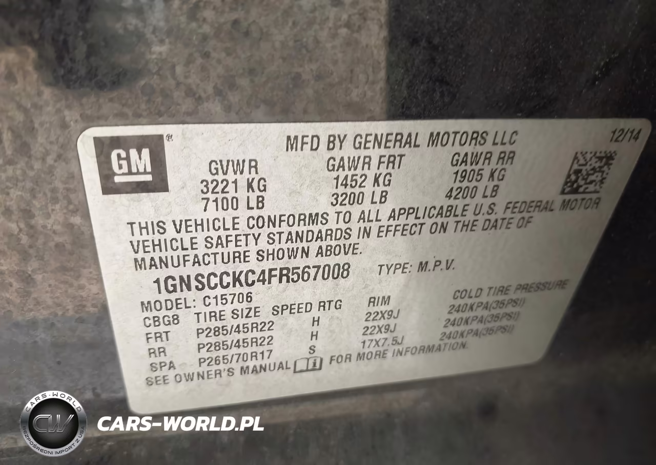 2015 Chevrolet Tahoe Ltz VIN:1GNSCCKC4FR567008 - 9