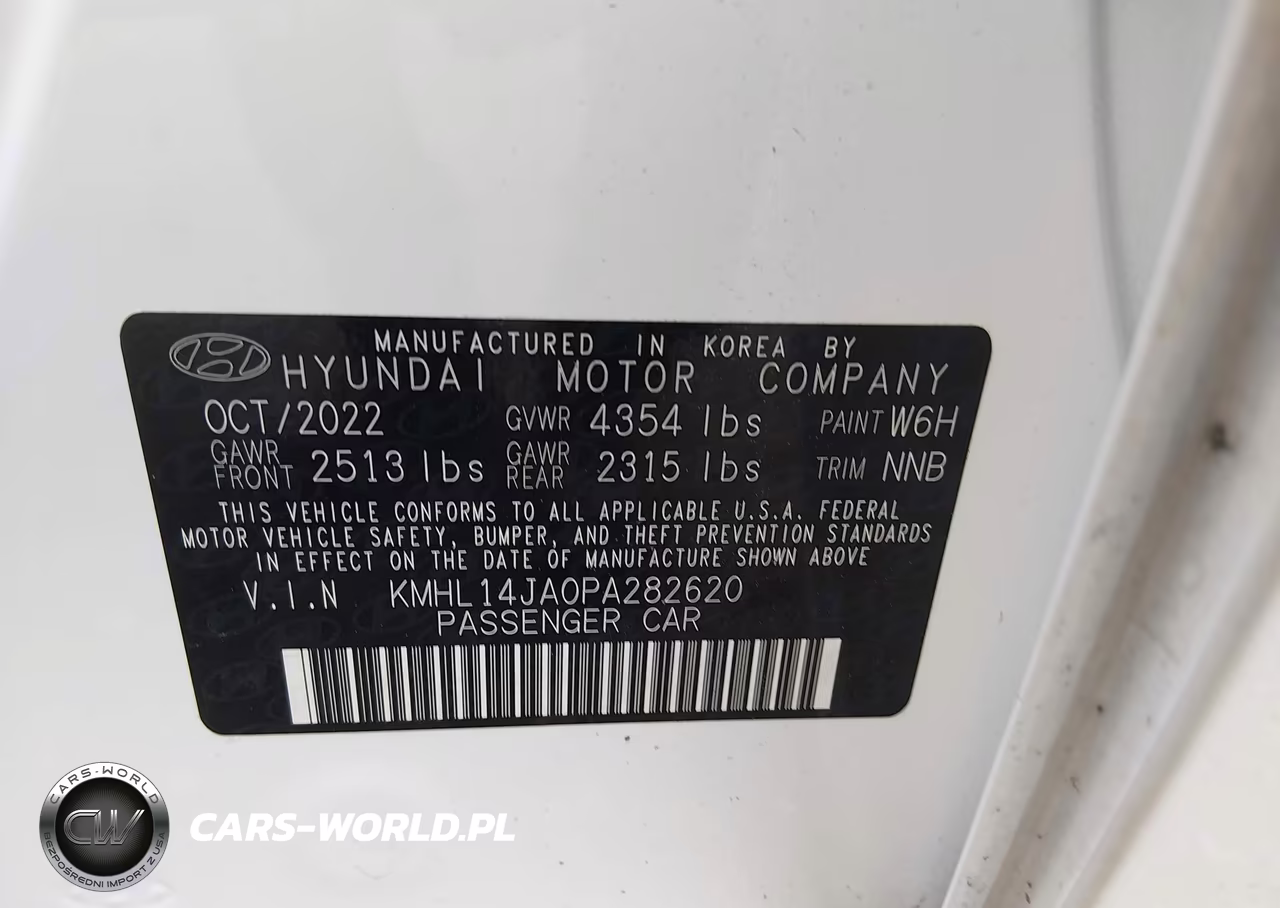 2023 Hyundai Sonata Sel VIN:KMHL14JA0PA282620 - 9