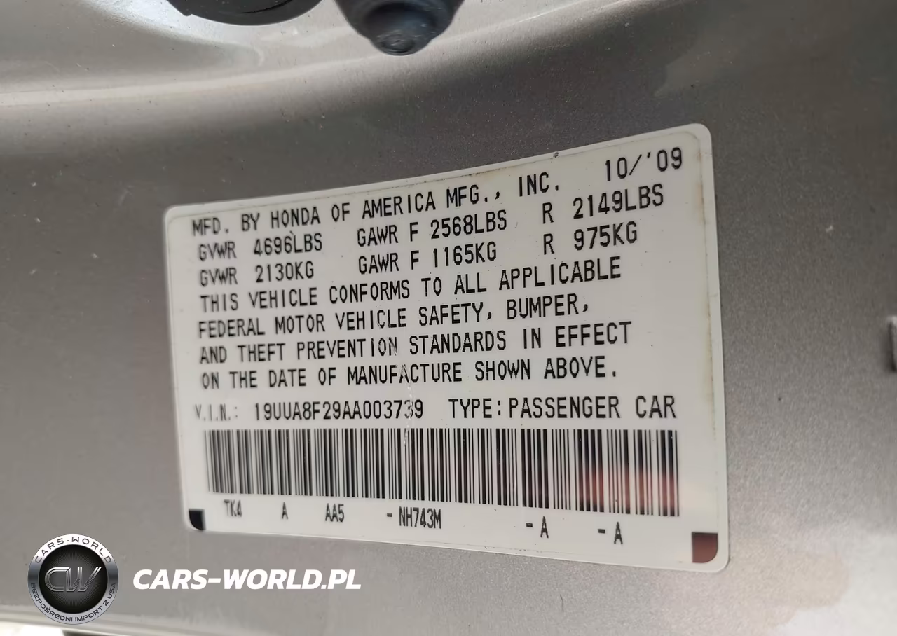 2010 Acura Tl 3.5 VIN:19UUA8F29AA003739 - 9