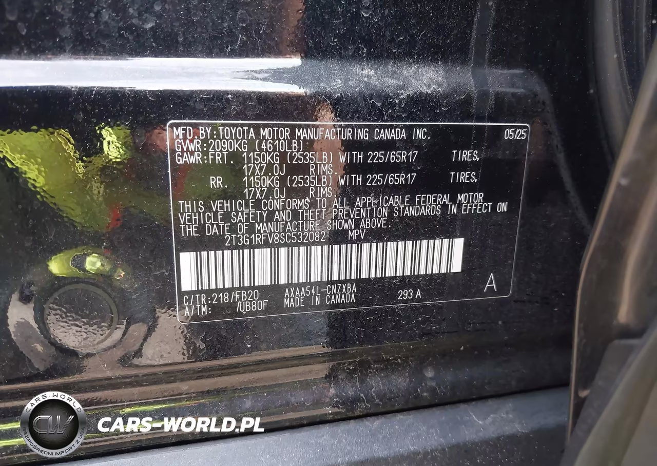 2025 Toyota Rav4 Le VIN:2T3G1RFV8SC532082 - 9