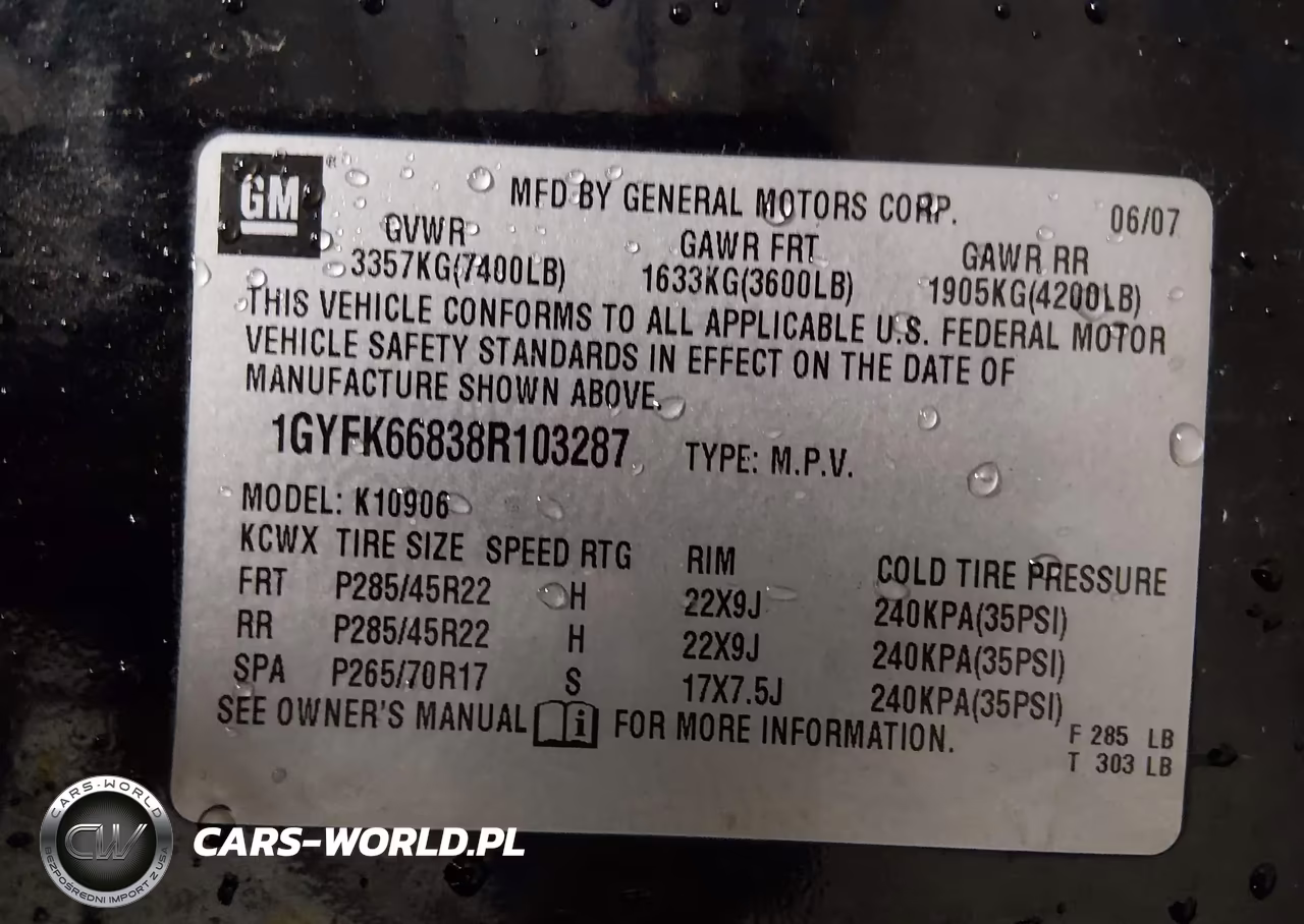 2008 Cadillac Escalade Esv Standard VIN:1GYFK66838R103287 - 9