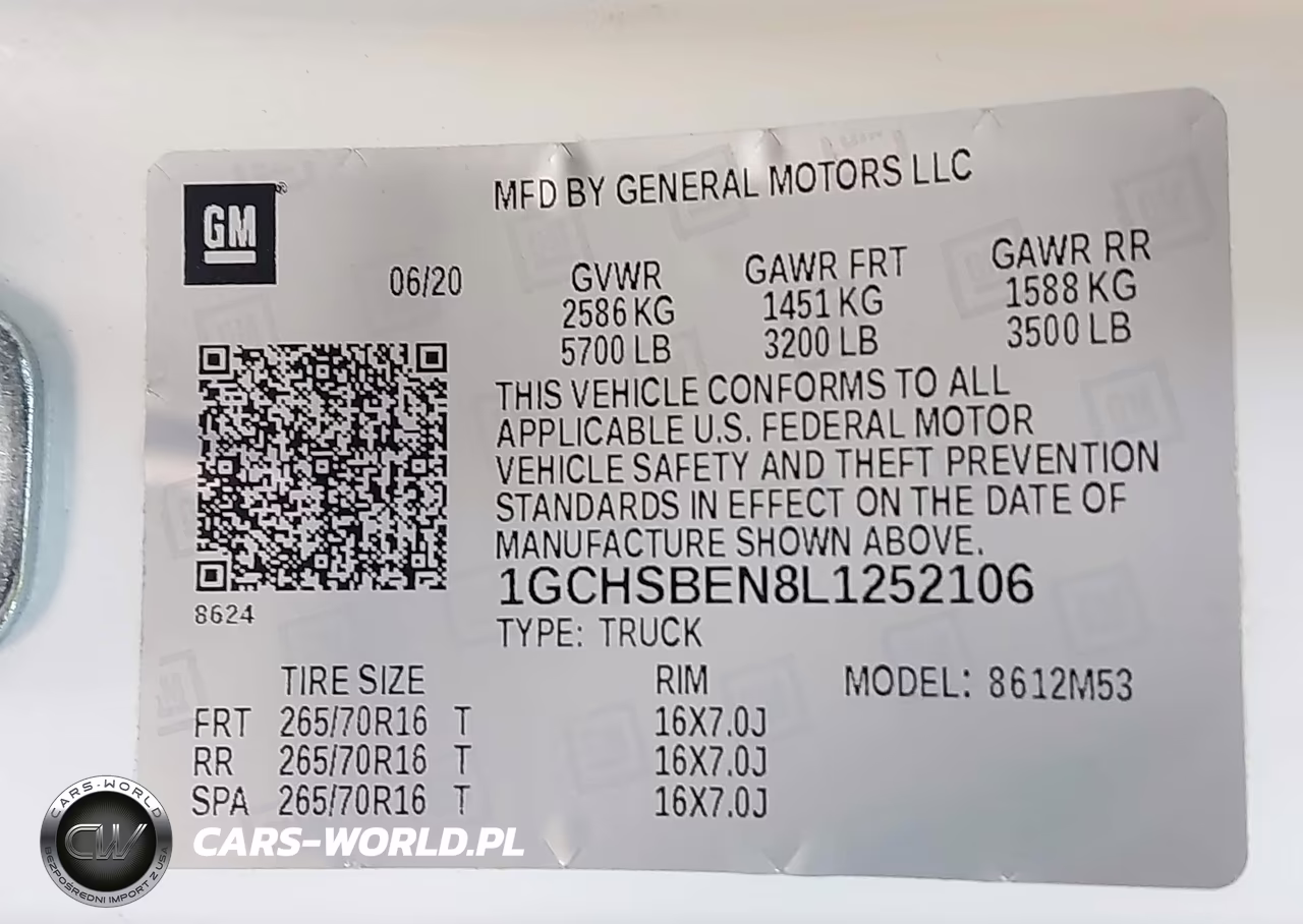 2020 Chevrolet Colorado 2Wd Long Box Wt VIN:1GCHSBEN8L1252106 - 9