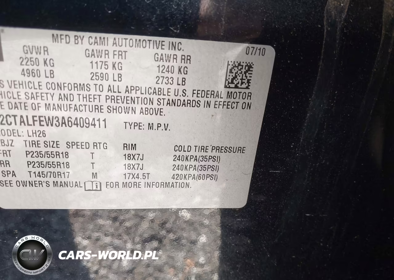 2010 GMC Terrain Slt-1 VIN:2CTALFEW3A6409411 - 9