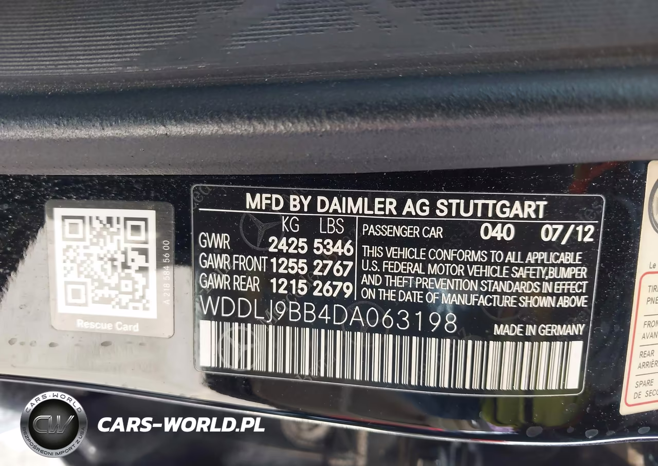 2013 Mercedes-Benz Cls 550 4Matic VIN:WDDLJ9BB4DA063198 - 9