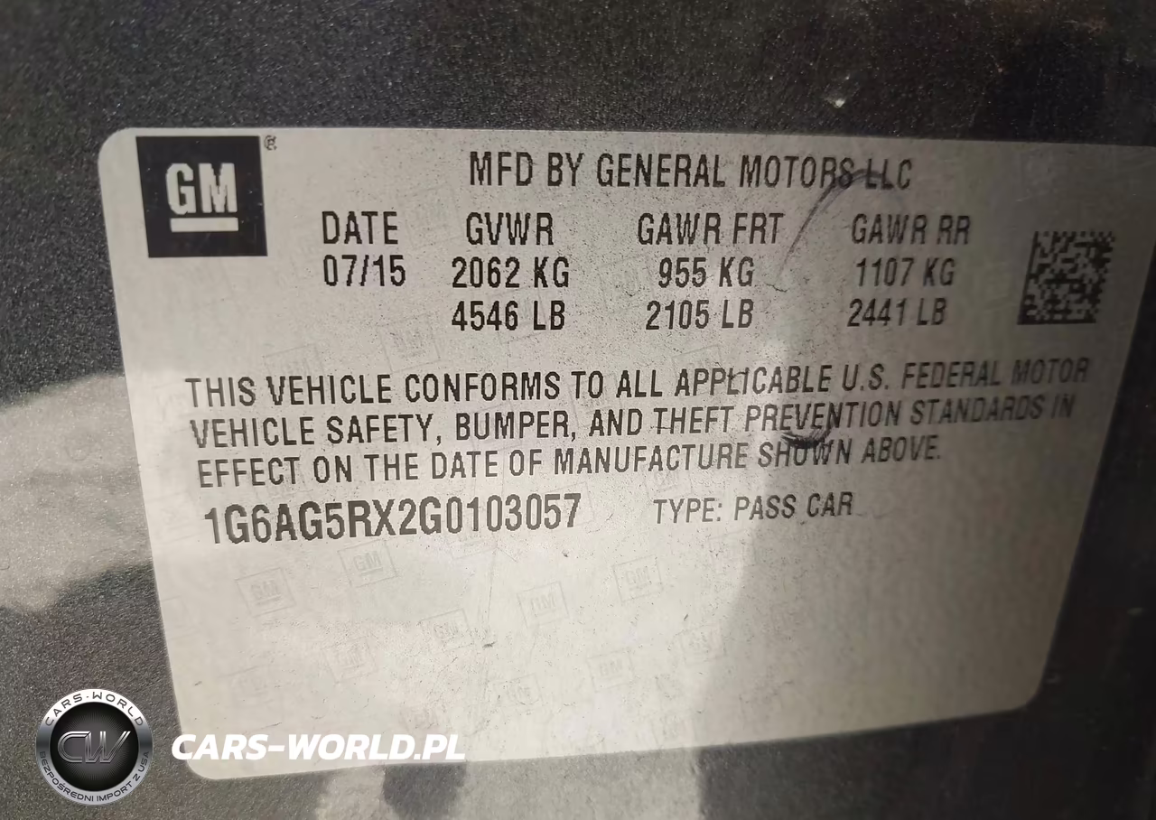 2016 Cadillac Ats Standard VIN:1G6AG5RX2G0103057 - 9