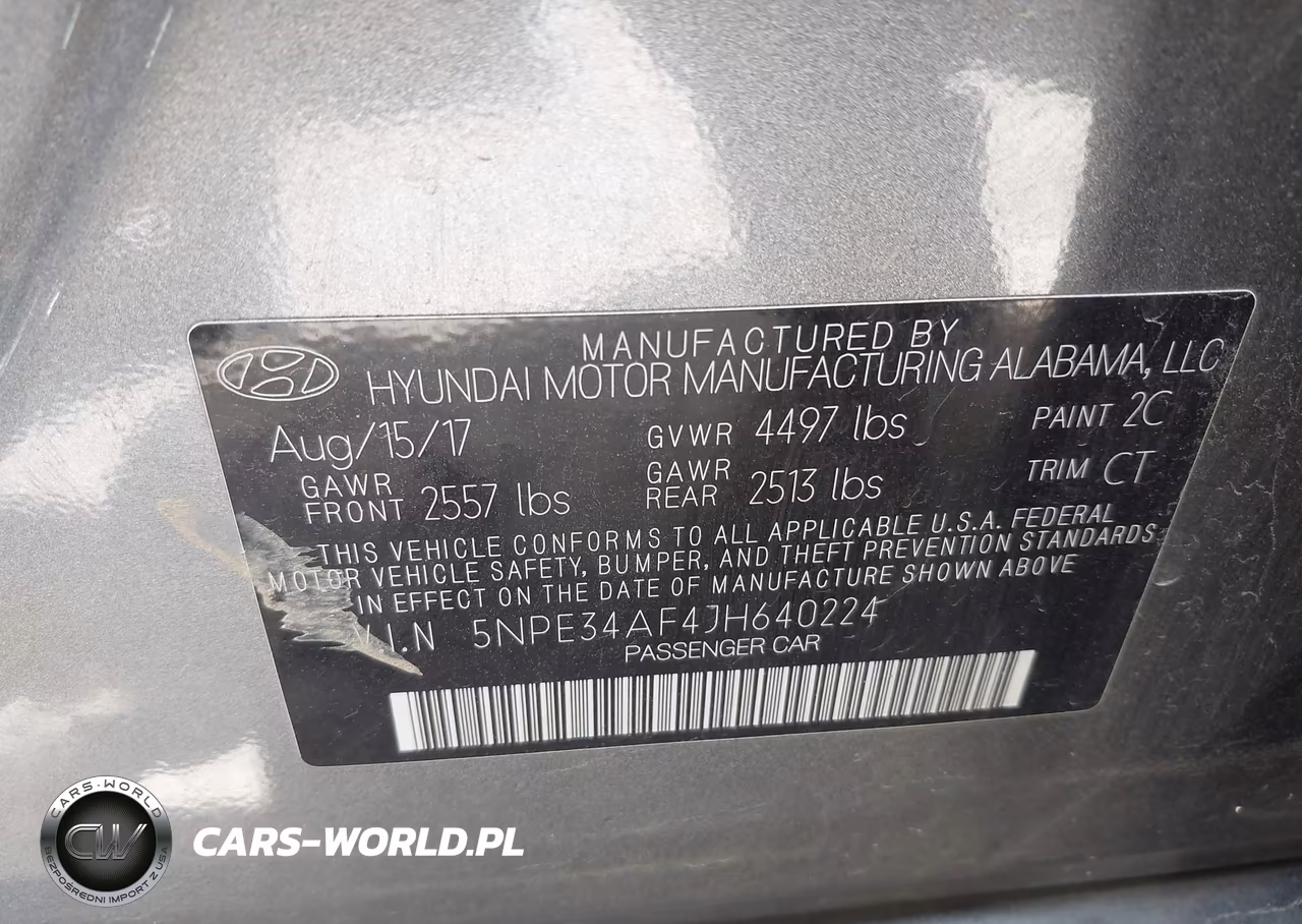 2018 Hyundai Sonata Sel VIN:5NPE34AF4JH640224 - 9