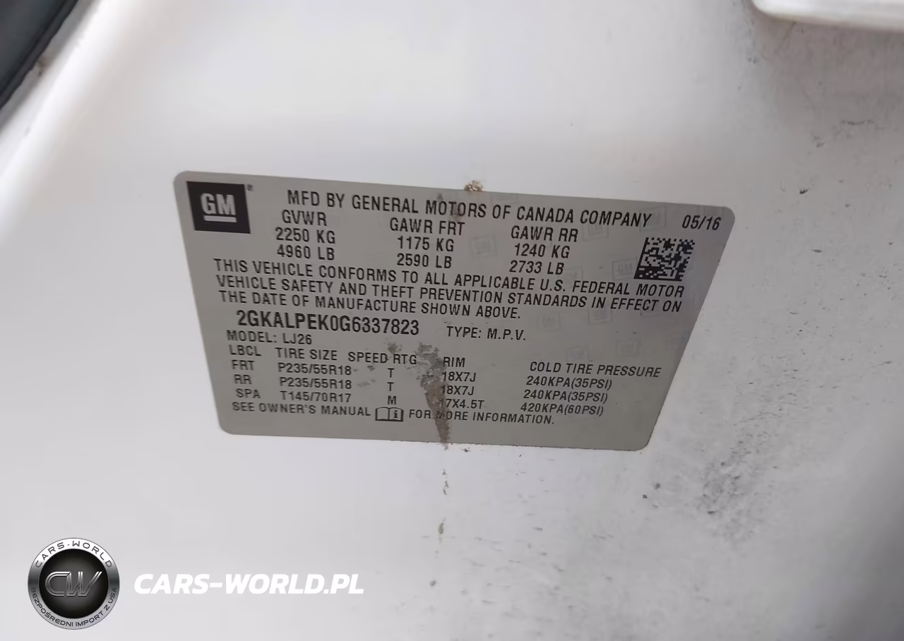 2016 GMC Terrain Slt VIN:2GKALPEK0G6337823 - 9