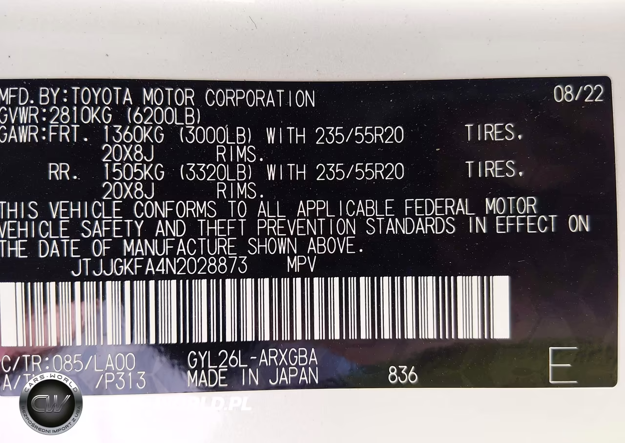 2022 Lexus Rx 450Hl Luxury VIN:JTJJGKFA4N2028873 - 9