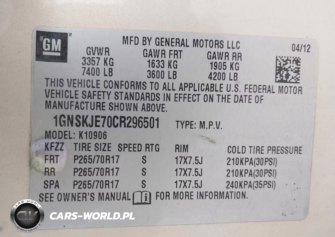 2012 Chevrolet Suburban 1500 Lt VIN:1GNSKJE70CR296501 - 9