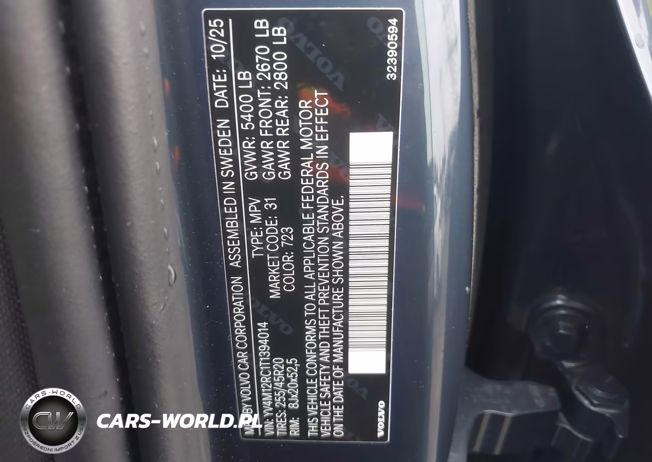 2026 Volvo Xc60 B5 Plus VIN:YV4M12RC1T1394014 - 9