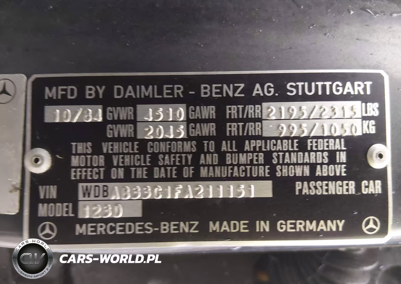 1985 Mercedes-Benz 300 Dt VIN:WDBAB33C1FA211151 - 9