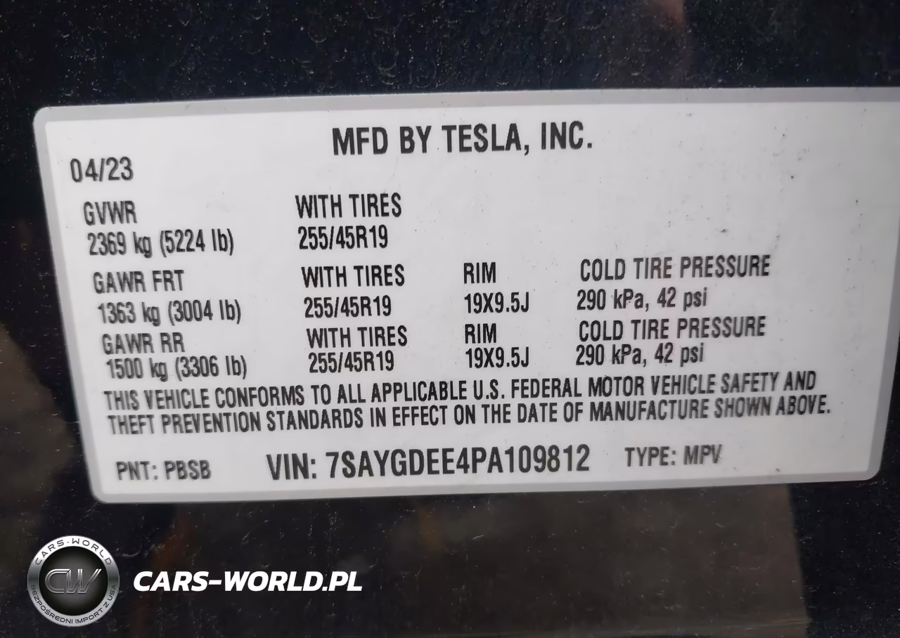 2023 Tesla Model Y Awd-Long Range Dual Motor All-Wheel Drive VIN:7SAYGDEE4PA109812 - 9