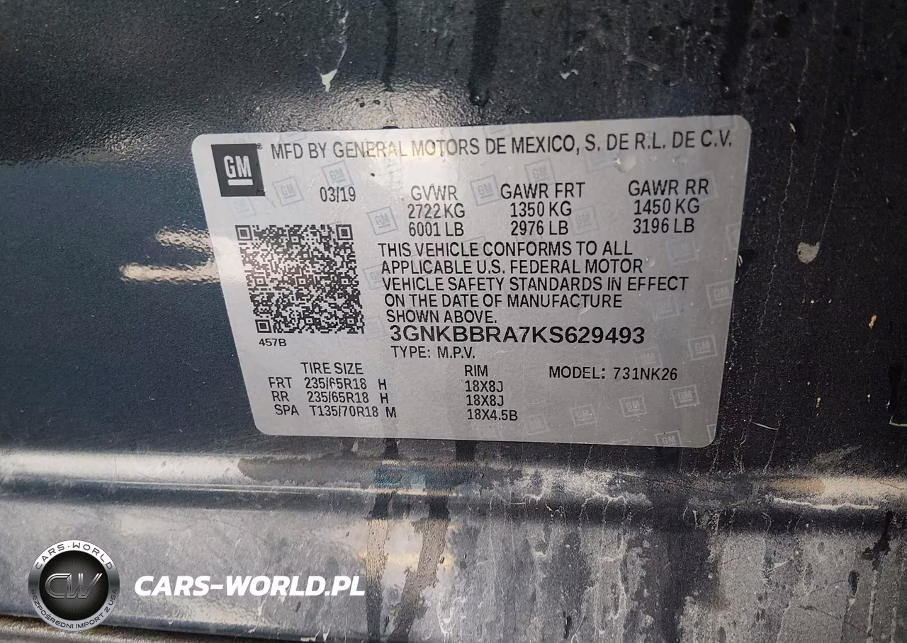 2019 Chevrolet Blazer VIN:3GNKBBRA7KS629493 - 9