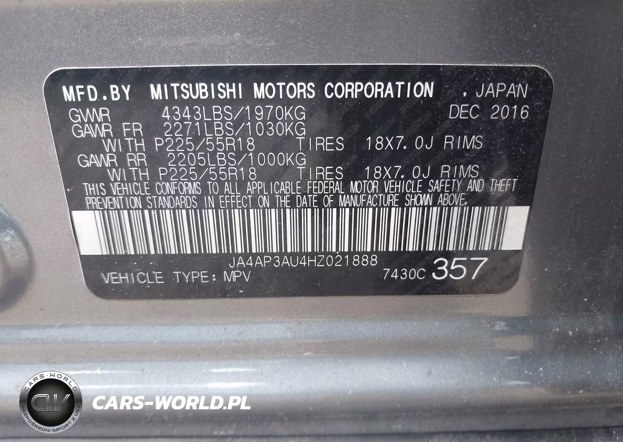 2017 Mitsubishi Outlander Sport 2.0 Es-2.0 Le VIN:JA4AP3AU4HZ021888 - 9