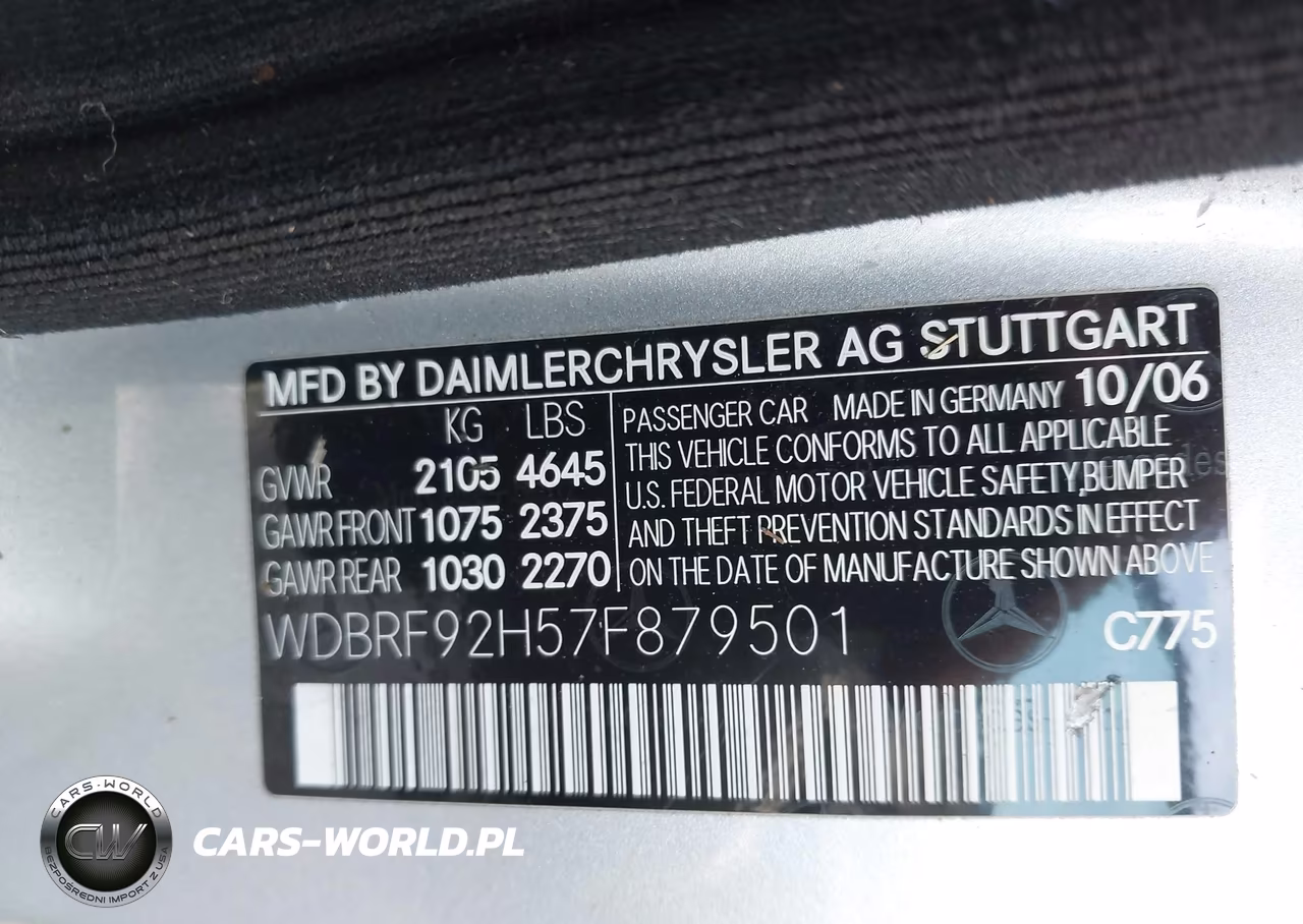 2007 Mercedes-Benz C 280 Luxury 4Matic VIN:WDBRF92H57F879501 - 9