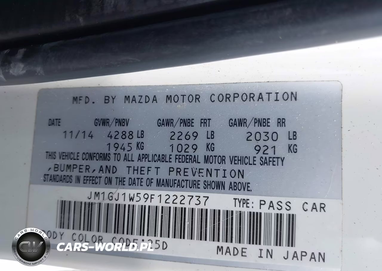 2015 Mazda Mazda6 I Grand Touring VIN:JM1GJ1W59F1222737 - 9