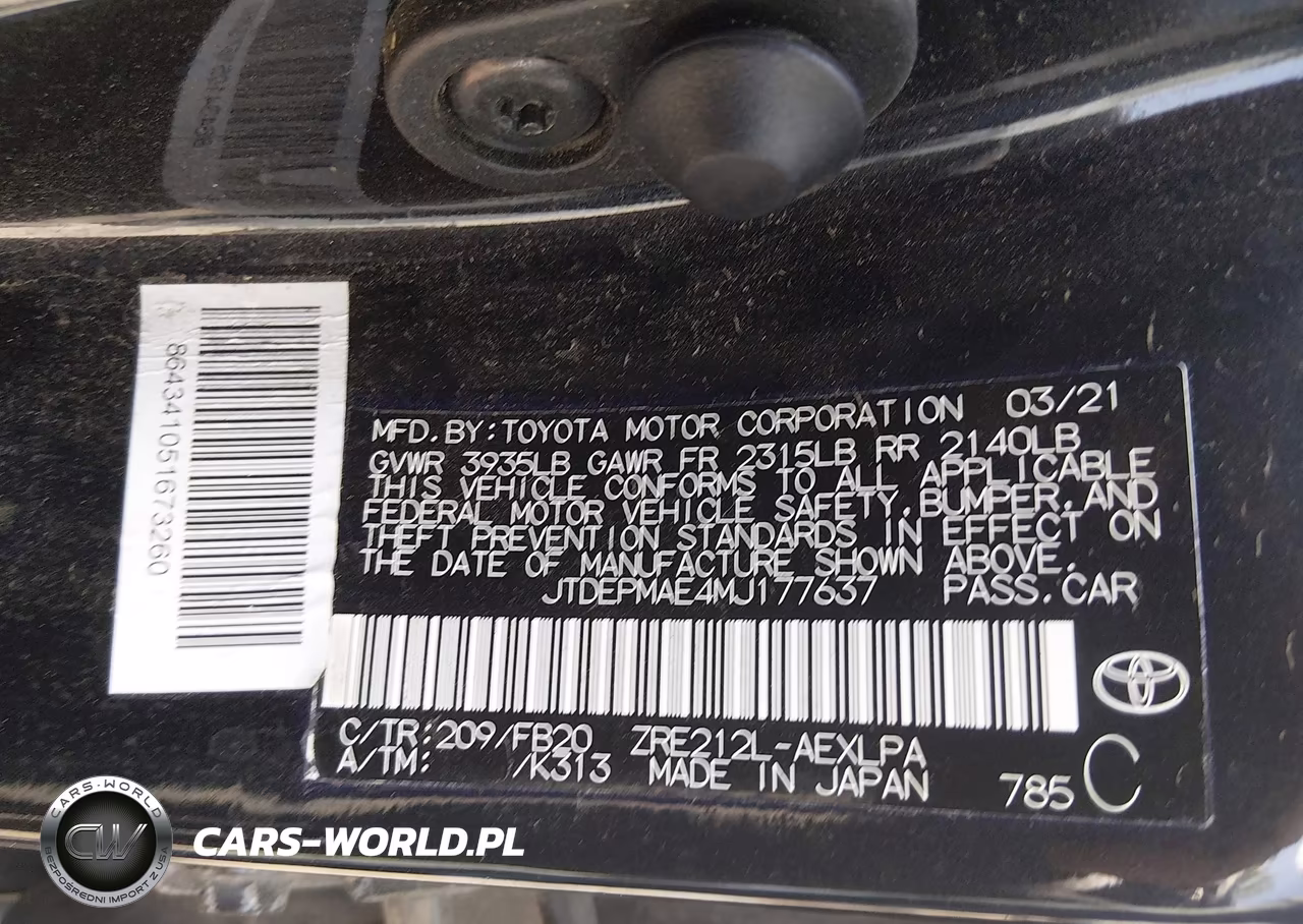 2021 Toyota Corolla Le VIN:JTDEPMAE4MJ177637 - 9