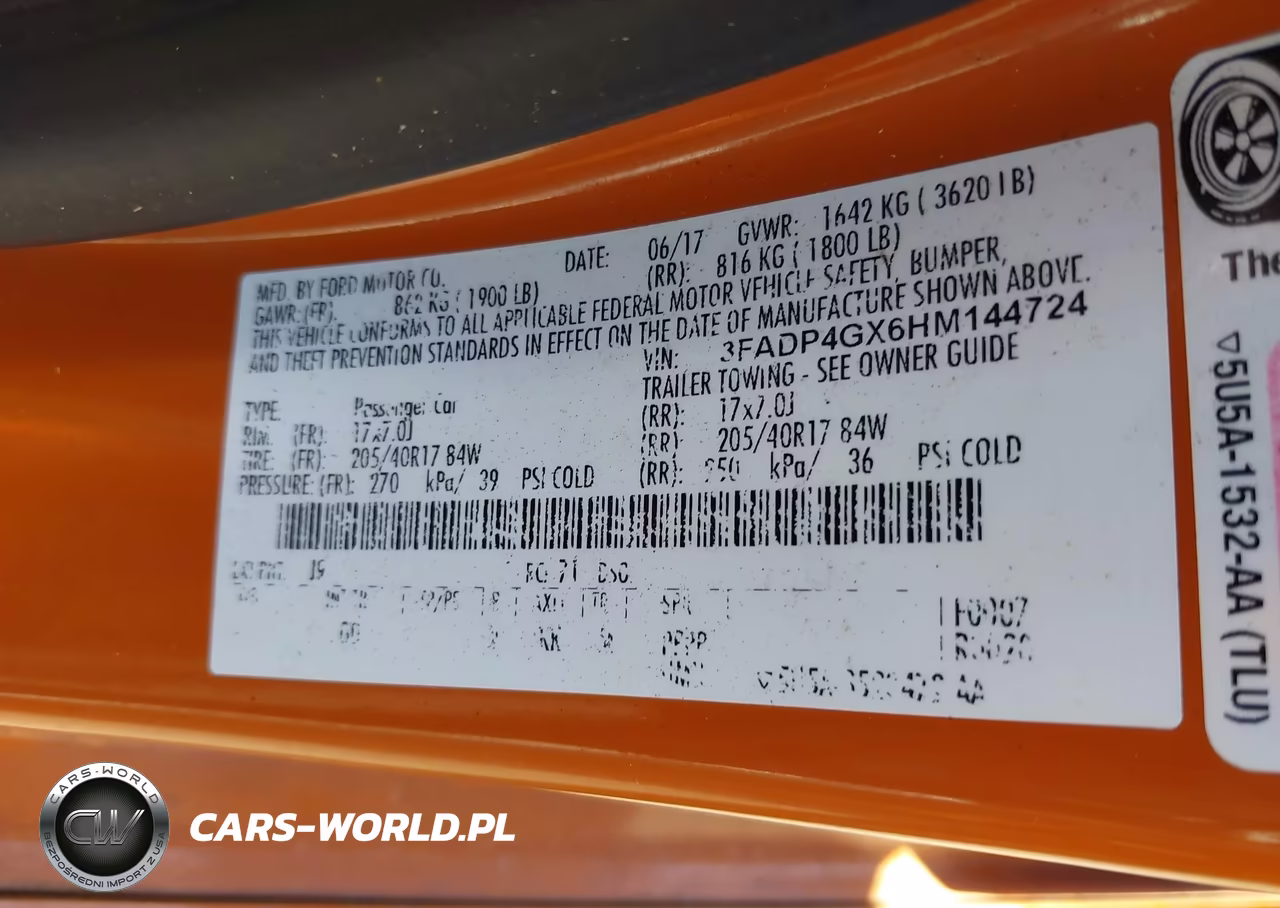 2017 Ford Fiesta St VIN:3FADP4GX6HM144724 - 9