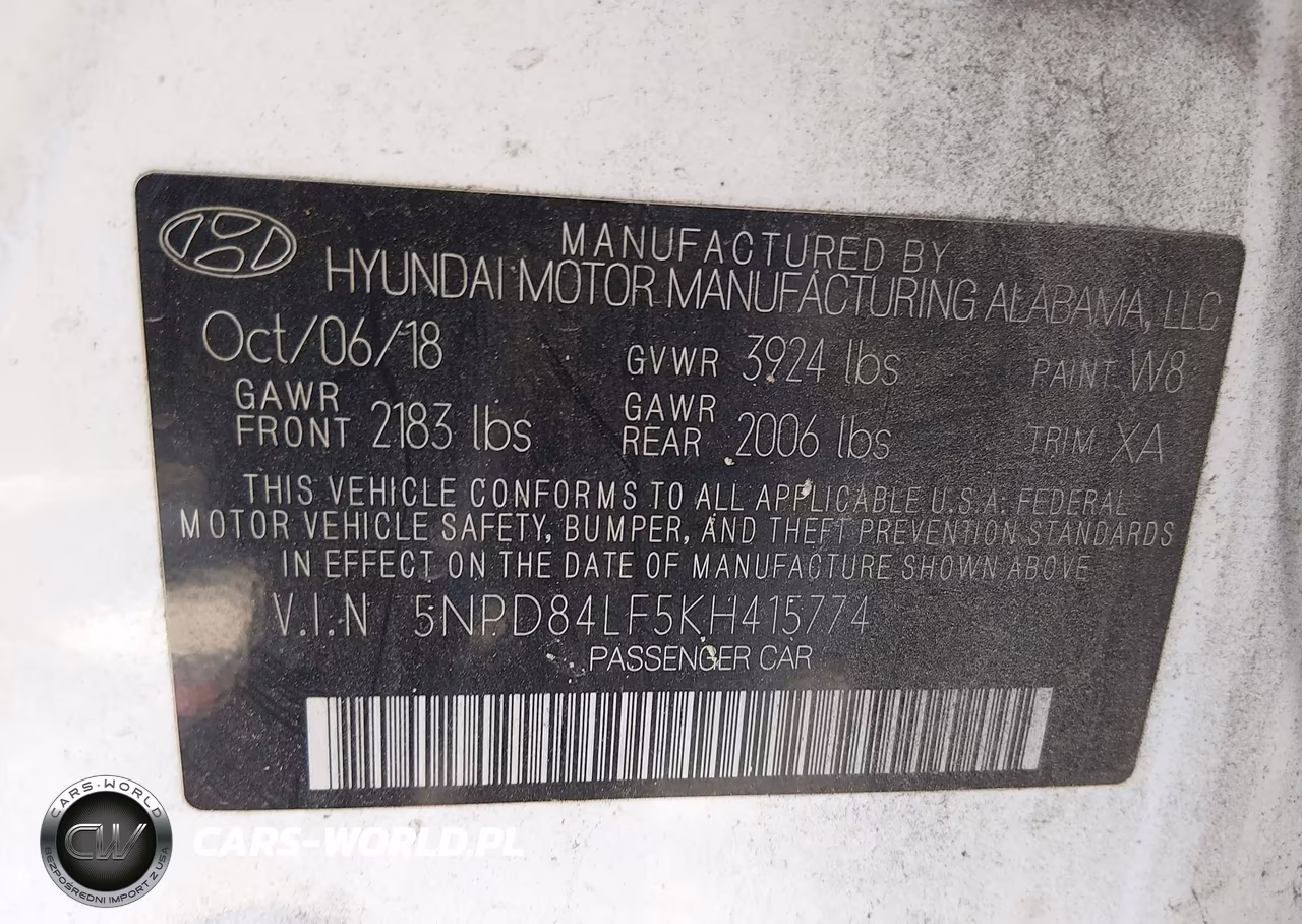 2019 Hyundai Elantra Sel VIN:5NPD84LF5KH415774 - 9