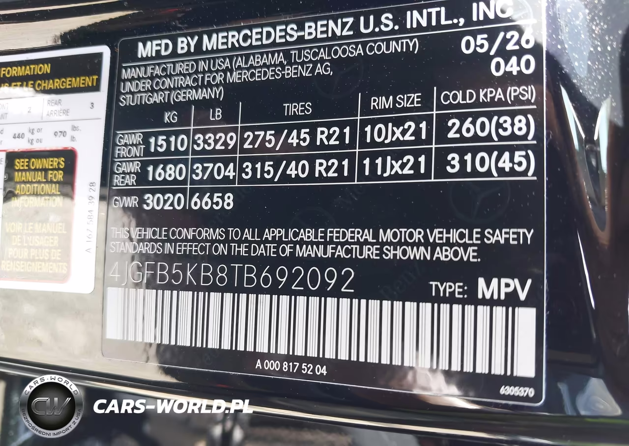 2026 Mercedes-Benz Gle 450 4Matic VIN:4JGFB5KB8TB692092 - 9