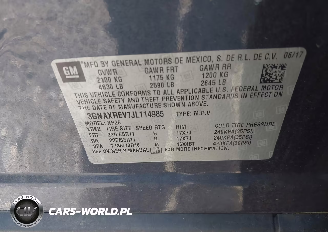 2018 Chevrolet Equinox Ls VIN:3GNAXREV7JL114985 - 9